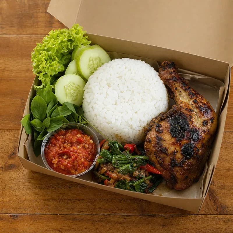 Nasi Box Ayam Bakar